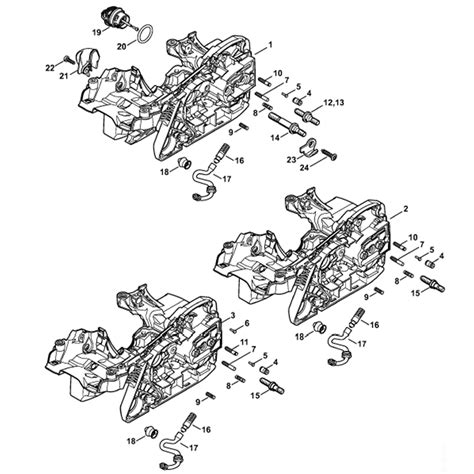 Stihl MS 271 Chainsaw (MS271 CBE) Parts Diagram, Engine Housing