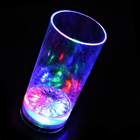 LED Tall Glass with flashing lights - Glowtopia