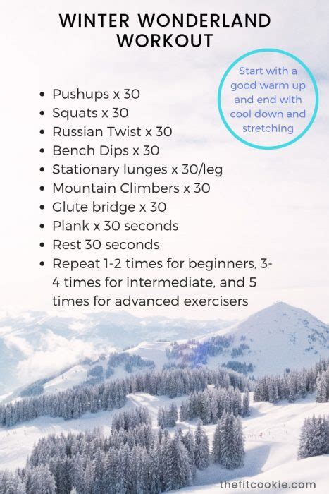 Don't Hibernate this Winter! Winter Wonderland Workout • The Fit Cookie