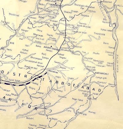 Map of district Abbottabad