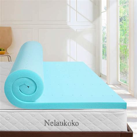 Buy Nelaukoko3 Inch Memory Foam Mattress Topper Queen Ventilated Gel Foam Mattress Pad, Bed ...