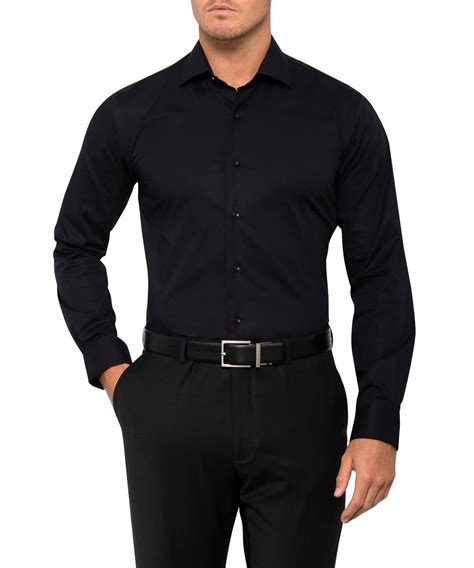 Van Heusen Slim Fit Cotton Stretch Shirt | Mens Long Sleeve Shirt | Van Heusen Au