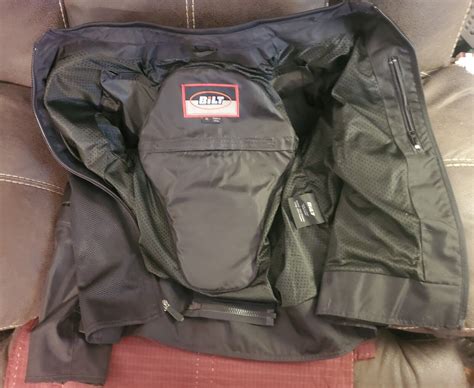 Bilt Blaze 2 Black Mesh Jacket Motorcycle Padded Armor Jacket XL | eBay