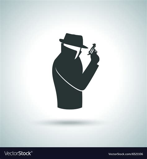 Secret agent icon Royalty Free Vector Image - VectorStock