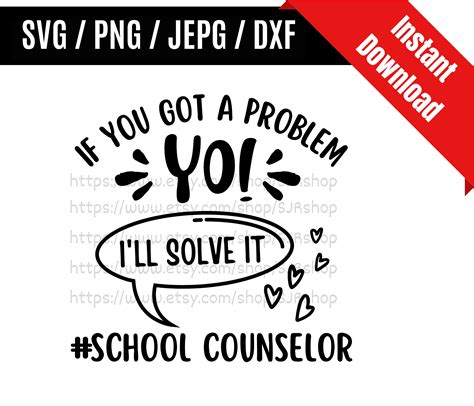 School Counselor Svg / Counselor Svg / Coworker Svg / Back to | Etsy