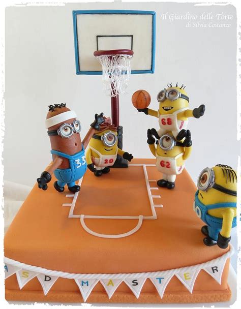 Minions Basketball Team cake - Decorated Cake by Silvia - CakesDecor