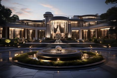 Premium AI Image | Luxury exterior house design