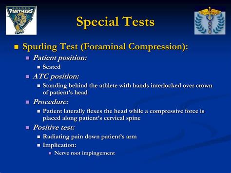 PPT - Cervical Spine Pathologies and Special Tests PowerPoint Presentation - ID:270697