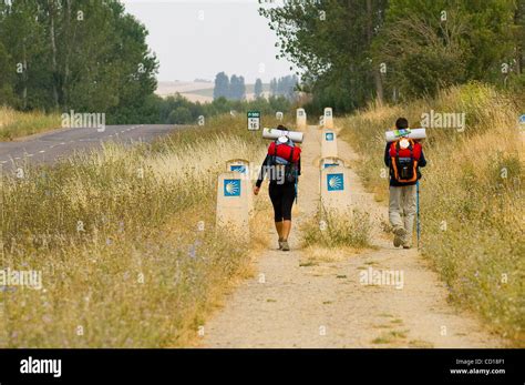 Camino de Santiago, Pilgrims on the route. The Way of St. James or ...