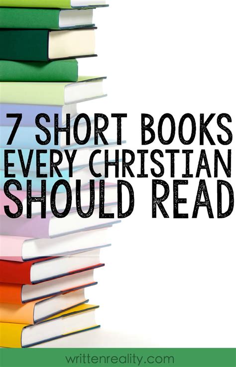 7 Short Books All Christians Should Read - Written Reality