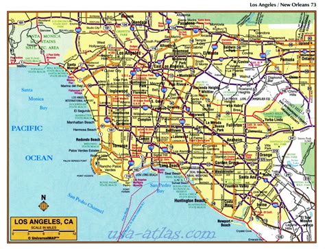 Printable Map Of Los Angeles