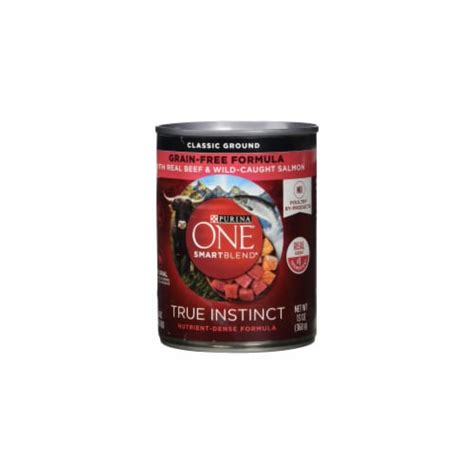 Purina One Wet Dog Food Real Beef and Wild-Caught Salmon 13 Oz (Pack of ...