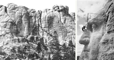 Explore Photographs of Mount Rushmore During Construction