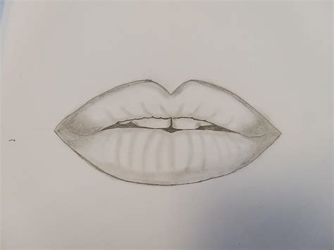 Reproduction of lips from a tutorial by Farjana Drawing Academy on ...