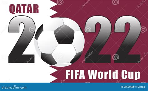 FIFA World Cup Qatar 2022 editorial stock photo. Illustration of background - 59509528