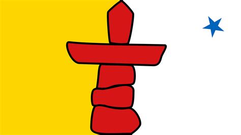 Clipart - Flag of Nunavut, Canada