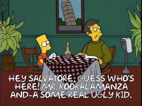 Bart and Skinner dining out : r/TheSimpsons