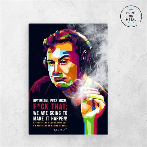 'Elon Musk Quotes' Poster by MK STUDIO | Displate in 2022 | Elon musk ...