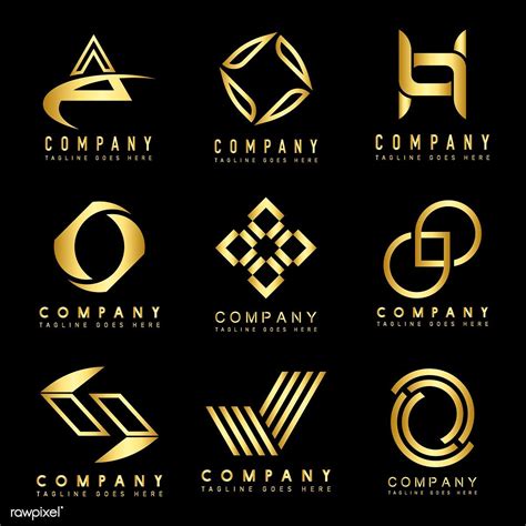 Set of company logo design ideas vector | premium image by rawpixel.com / Aew | Corporate logo ...