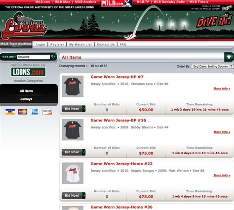 Game-worn Great Lakes Loons jerseys being auctioned off on website to ...