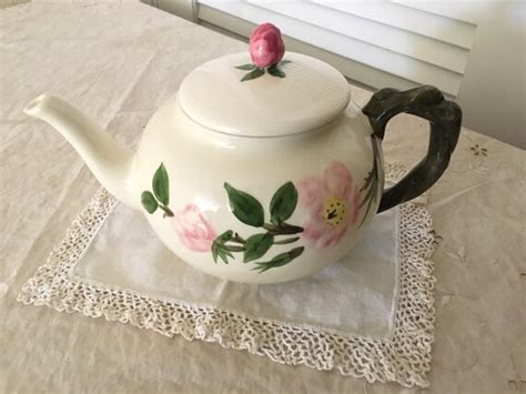 Desert Rose Teapot by Franciscan by EclecticCottageShop on Etsy