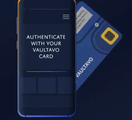 Vaultavo Biometric Crypto Card with E-ink Display