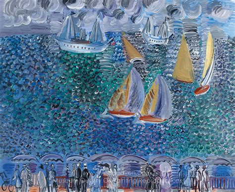 Raoul Dufy La Promenade au Bord de la Mer Painting Reproductions, Save ...