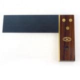6 Inch Brass and Rosewood Try Square | JABETC | Quality Tools and Home Products