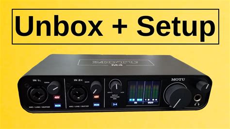 Motu M4 Unboxing and Setup (Guide) - YouTube