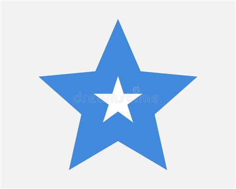 Somalia Star Flag. Somali Star Shape Flag Stock Vector - Illustration ...