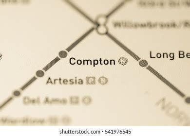 Compton Station Los Angeles Metro Map Stock Photo 541976545 | Shutterstock