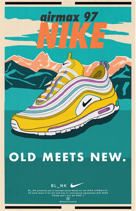 [ART] My take on a Retro Poster Design for Nike's Airmax 97 - Glad they ...