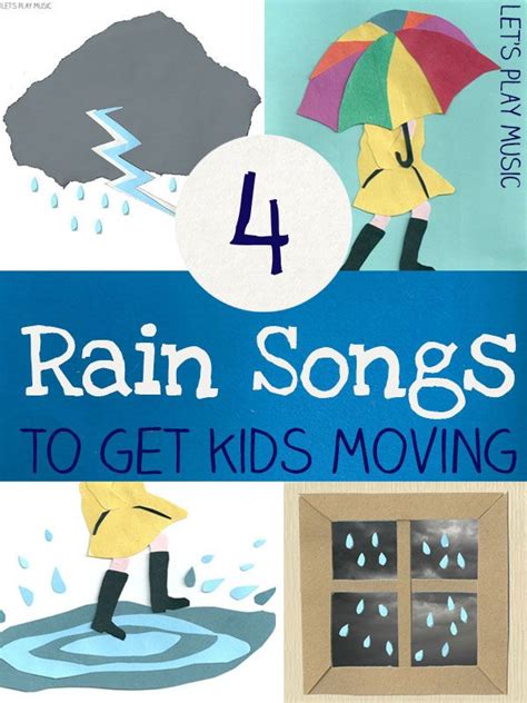 Rainy Day Nursery Rhymes : Songs for a Rainy Day | Preschool weather, Weather theme, Preschool songs