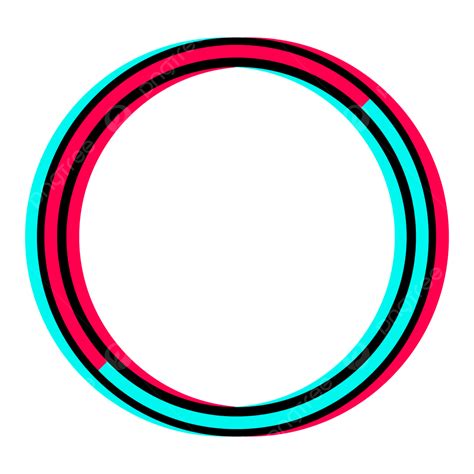 Tiktok Border Circle Neon Frame Tiktok Tiktok Border Borders Png And ...