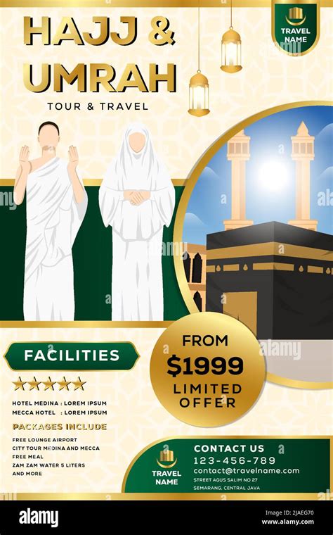 Hajj umrah travel vector vectors hi-res stock photography and images - Alamy