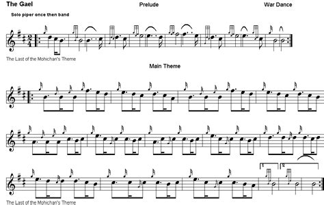 The Gael Bagpipe Sheet Music | Sheet music, Bagpipes, Music