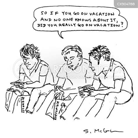 Social Media Addiction Cartoons