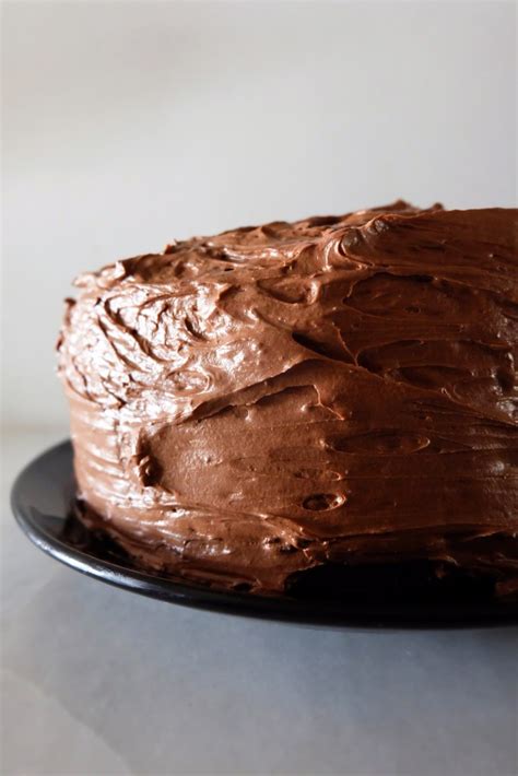 Chocolate Cake with Chocolate Chip Mascarpone Filling and Chocolate Fudge Frosting – Flaky Bakers