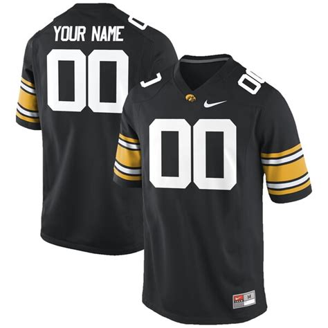 Iowa Hawkeyes Nike Custom Replica Football Jersey - Black - Fanatics.com