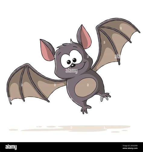 Sweet cartoon bat Stock Photo - Alamy