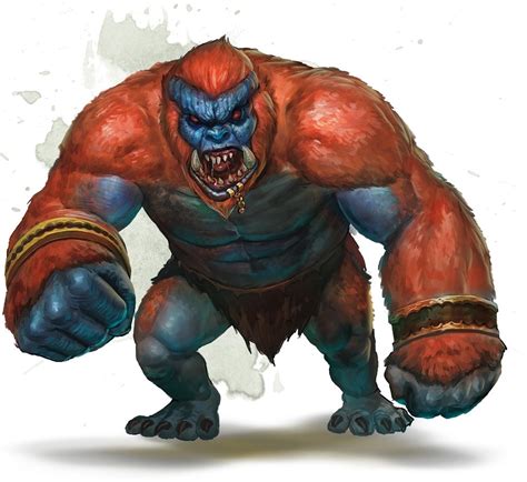 Barlgura Native of the Gaping Maw | Dungeons and dragons, Bestiary, Creature concept