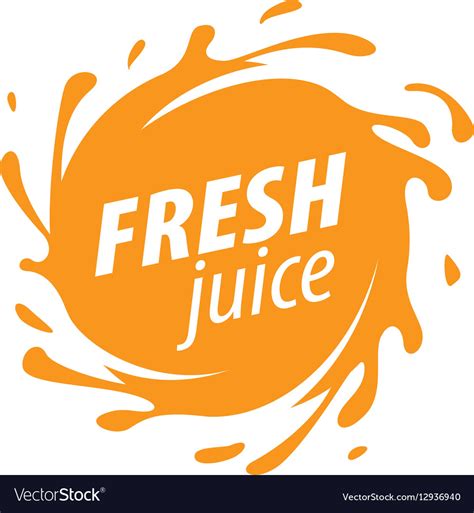 Juice splash sign Royalty Free Vector Image - VectorStock