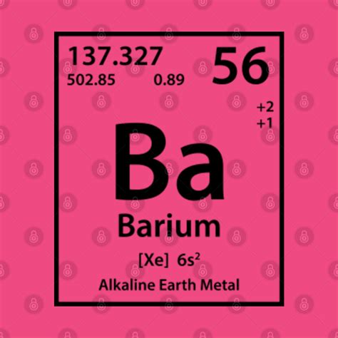 Barium Element (black) - Barium Element - T-Shirt | TeePublic