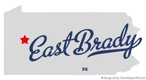 Map of East Brady, PA, Pennsylvania