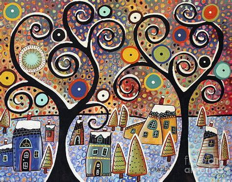 Modern Folk Art Paintings | Fine Art America