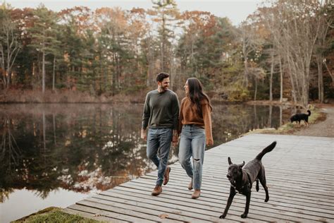 Woods Engagement Session in Massachusetts - Sarah Weston Photography