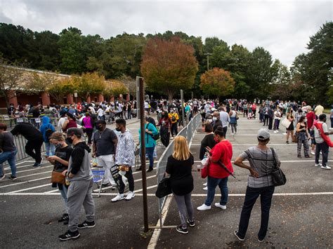 Why Do Nonwhite Georgia Voters Have To Wait In Line For Hours? Too Few Polling Places | NCPR News