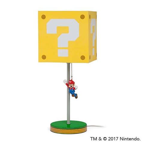 Jumping Super Mario Question Block Desk Lamp | Gadgetsin