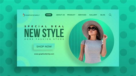 Free Fashion Website UI Design Template – GraphicsFamily