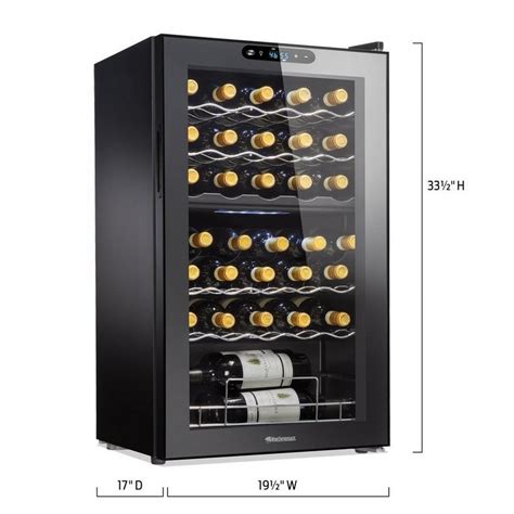 Wine Enthusiast 32-Bottle Dual Zone MAX Compressor Wine Cooler ...